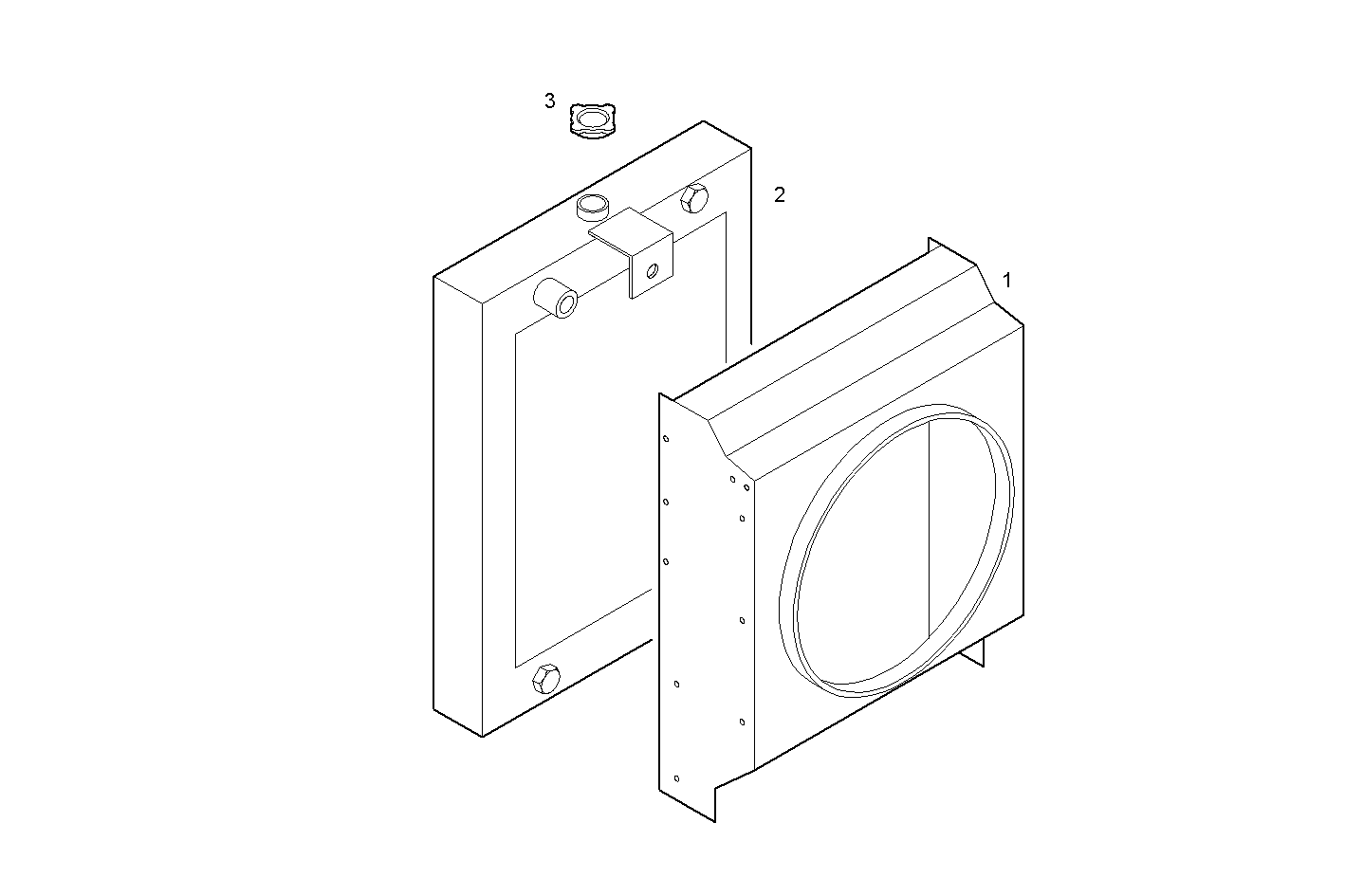 RADIATOR - GENEF125M.A551 NEF 6 mechanic. parts diagram