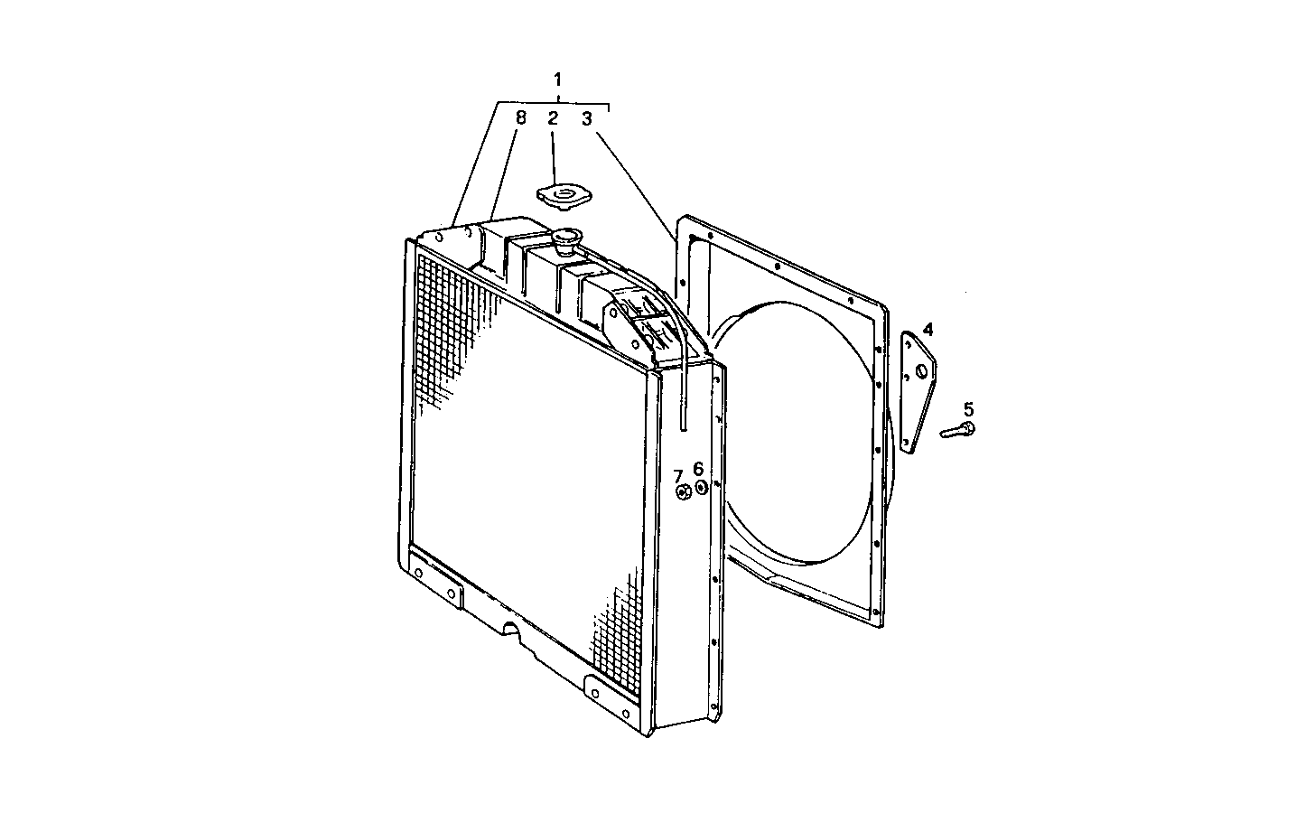 RADIATOR - GS8031i05.05A607 GS8031i05 parts diagram