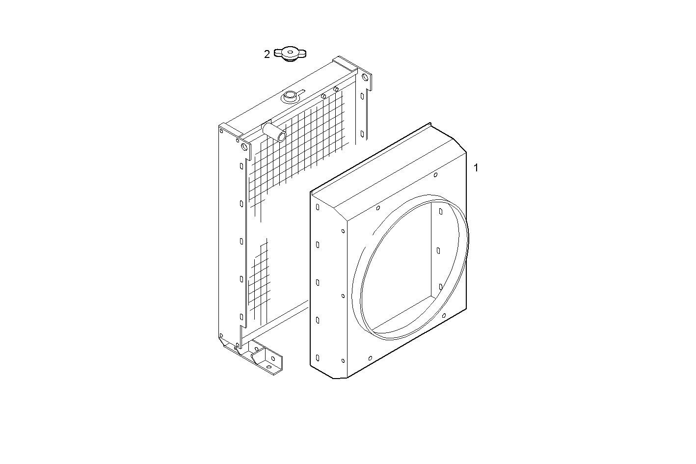 RADIATOR - N67MNTF40.01 NEF 6 mechanic. parts diagram