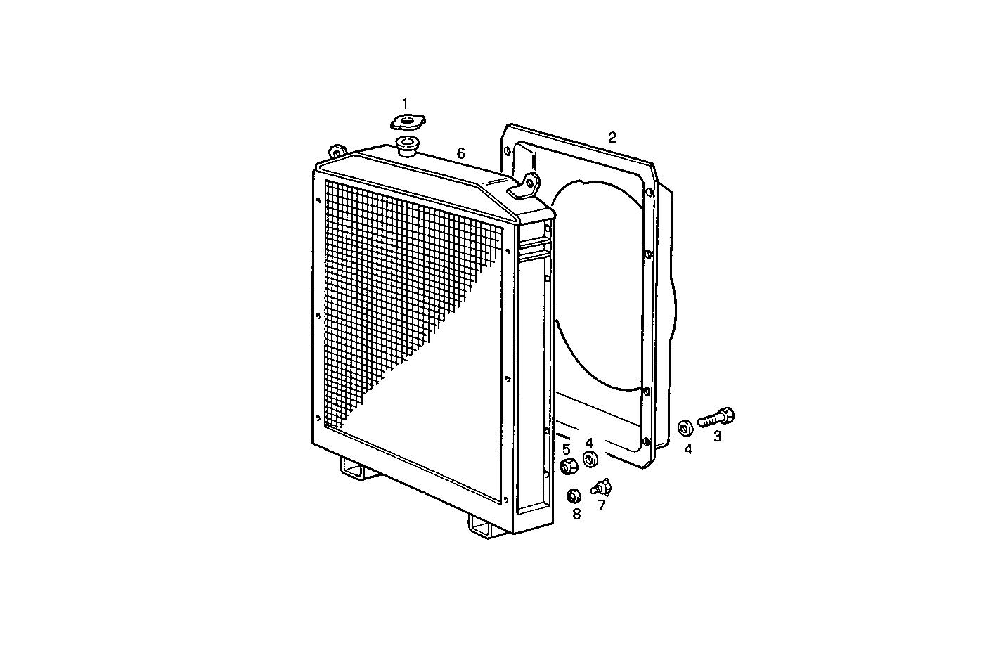 RADIATOR - PU8210SI02.00A100 PU8210SI02 parts diagram