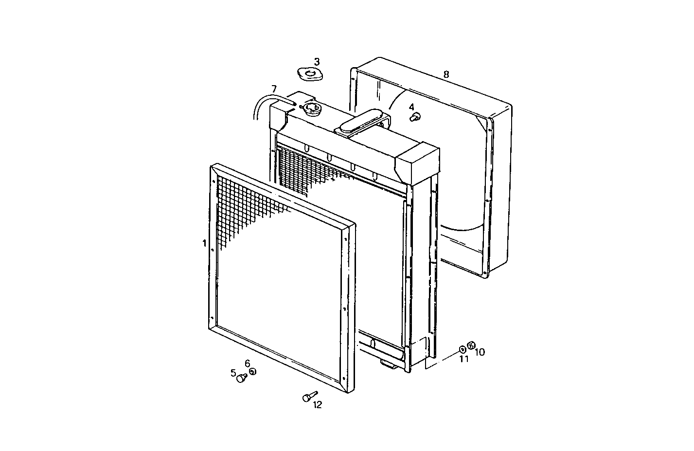 RADIATOR - 8061i06.05A521 8061i06 parts diagram