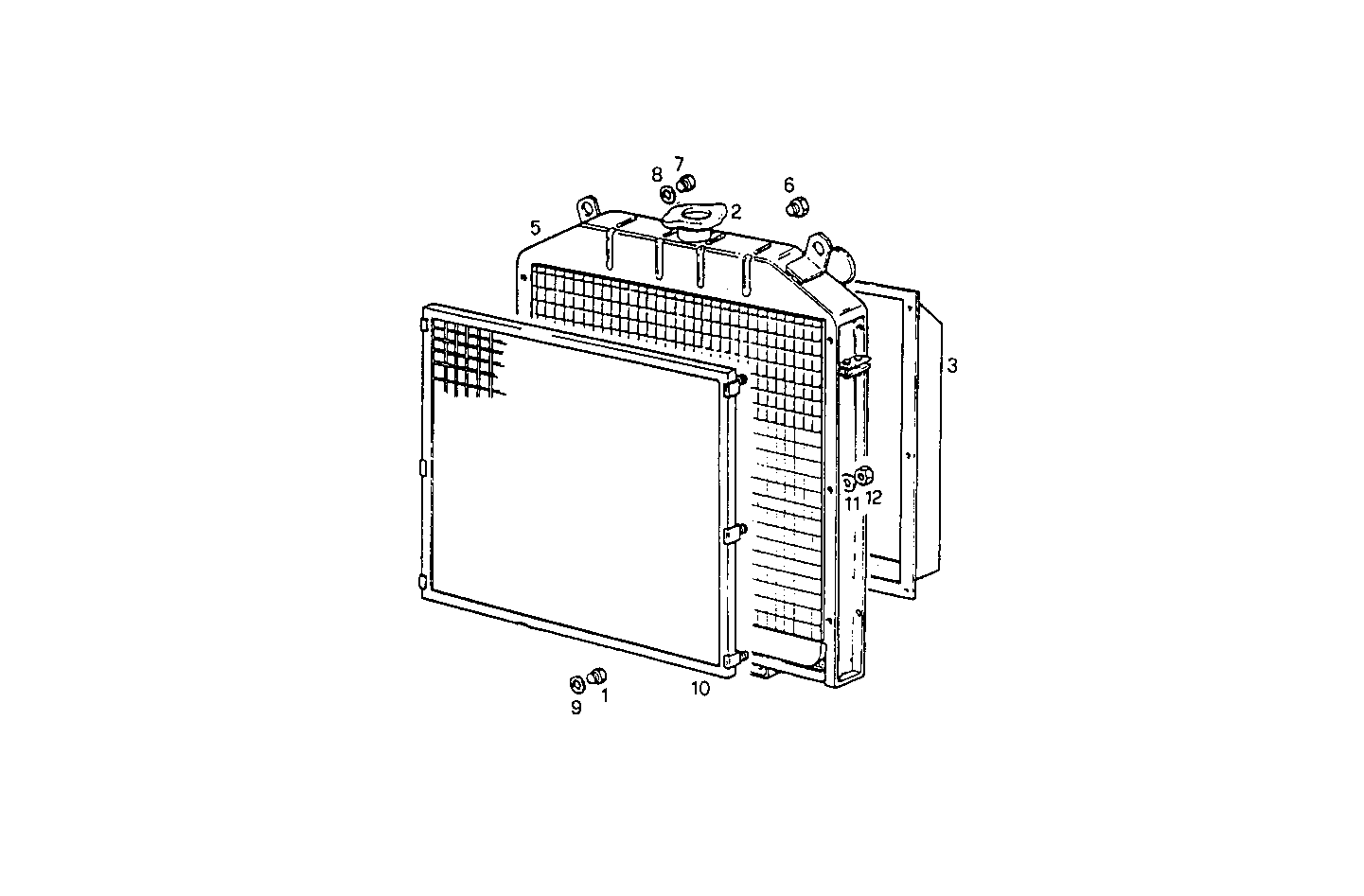 RADIATOR - 8361Si10.00 8361SI10 parts diagram