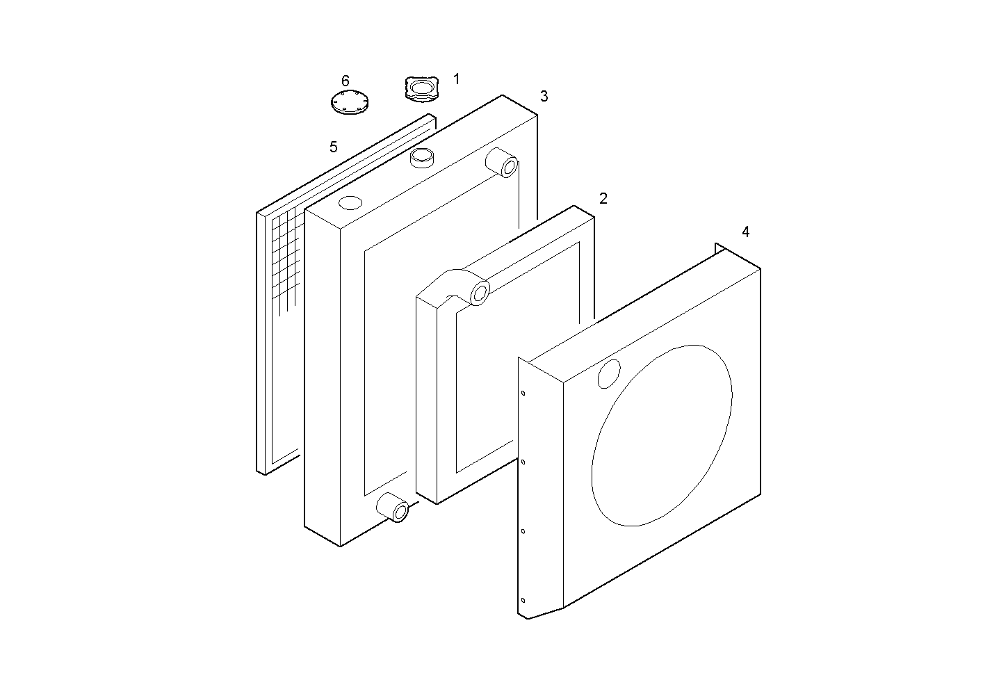 RADIATOR 2 CIRCUITS AIR/WATER (COMPONETS ) - CURSOR13TE3.A002 CURSOR 13 parts diagram