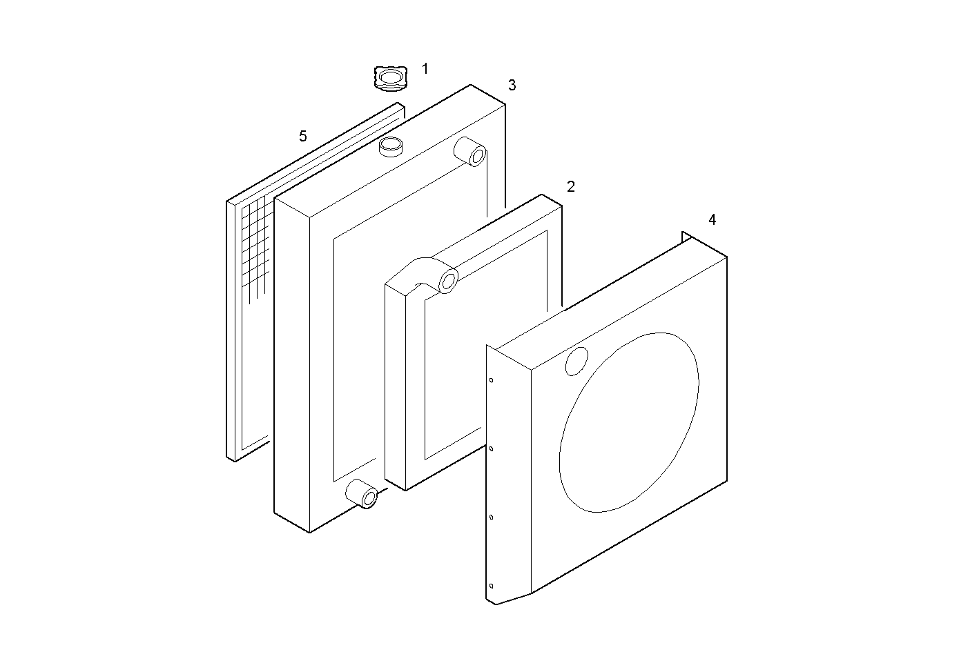 RADIATOR 2 CIRCUITS AIR/WATER (COMPONETS ) - CURSOR13TE3.A002 CURSOR 13 parts diagram
