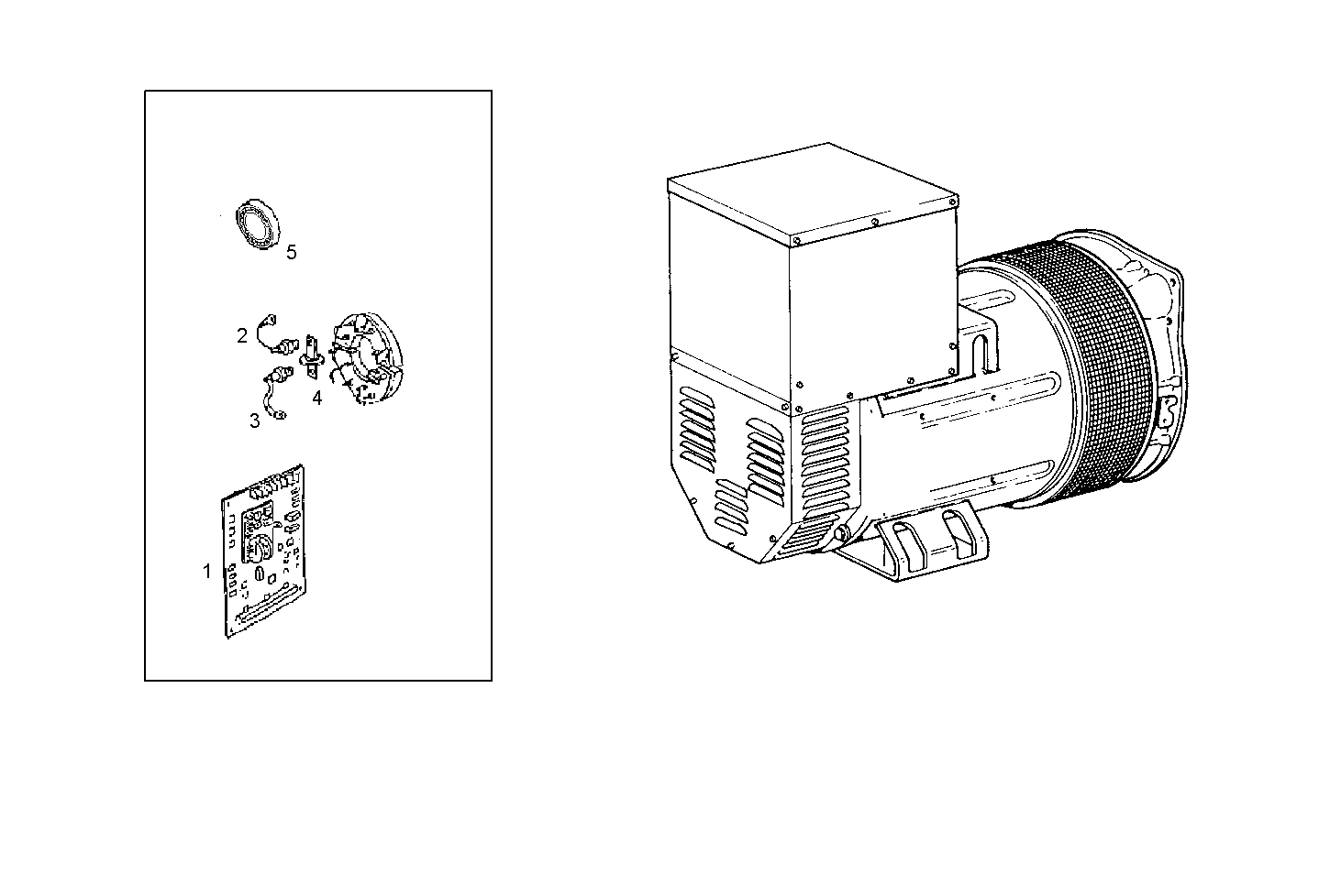 ELECTRIC MACHINE (COMPONENTS) - 8210SRi25.01 8210SRi25 parts diagram