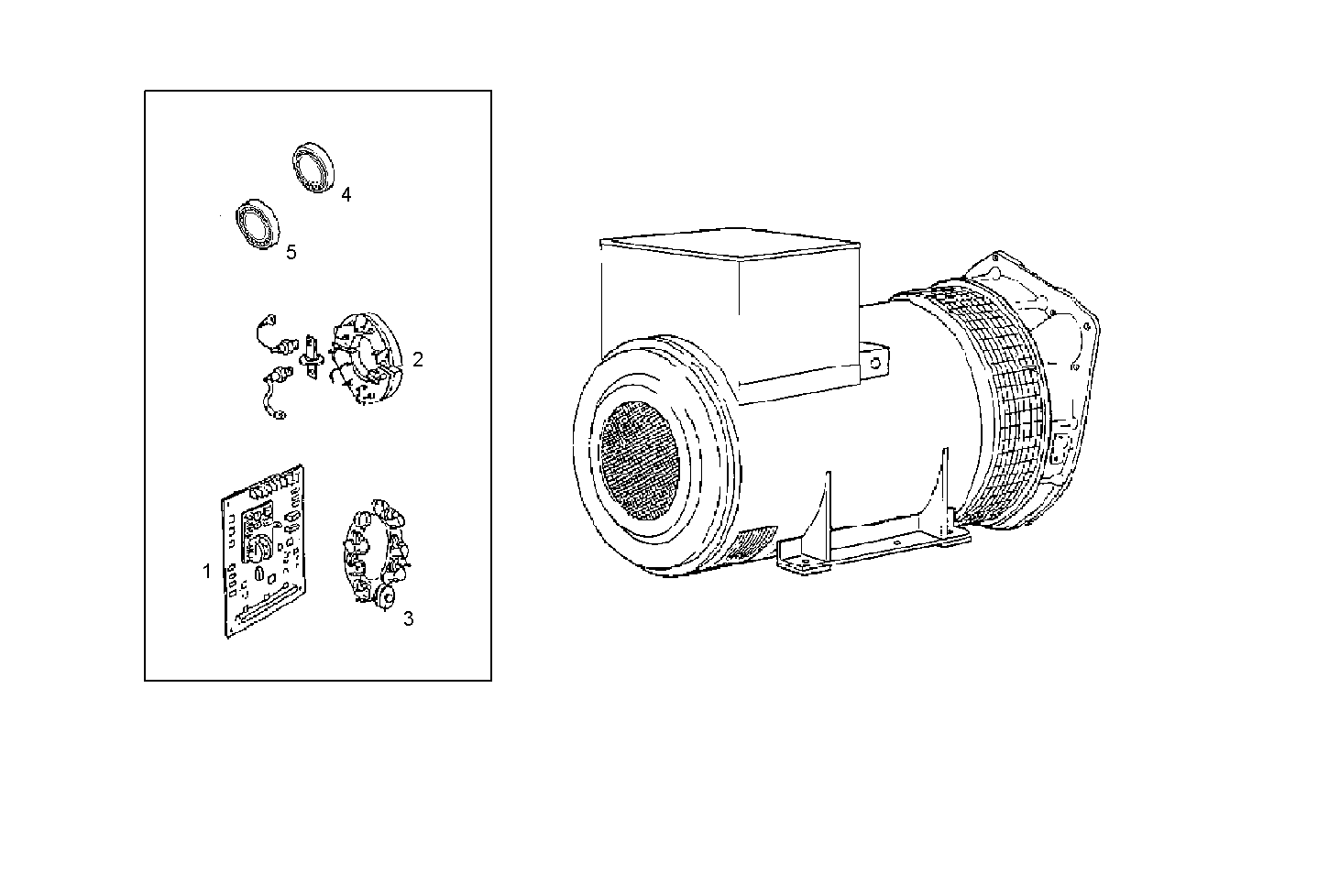 ELECTRIC MACHINE (COMPONENTS) - 8061Si06.05 8061Si06 parts diagram