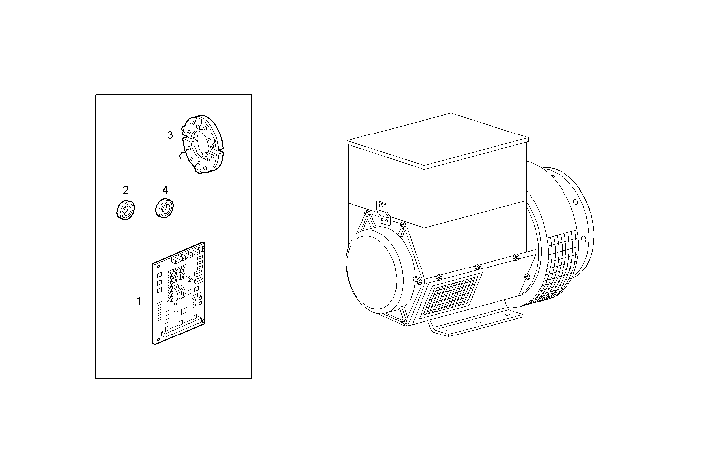 ELECTRIC MACHINE (COMPONENTS) - N60ENTE60.00 NEF 6 electron. parts diagram
