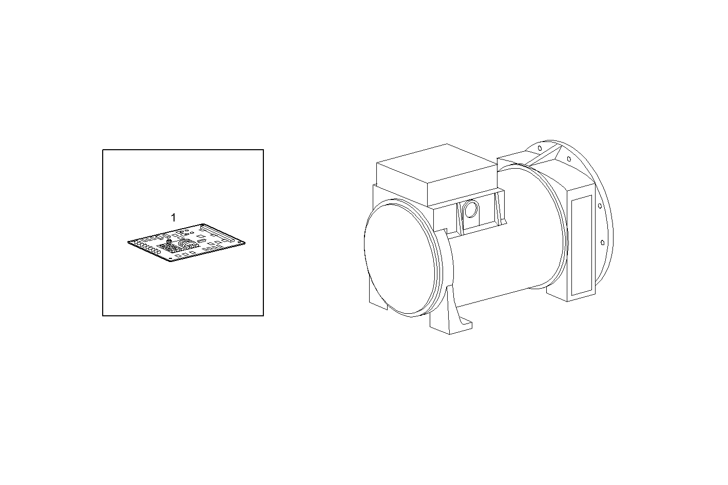 ELECTRIC MACHINE (COMPONENTS) - GENEF130M.1A71M NEF 6 mechanic. - TIER 2 parts diagram