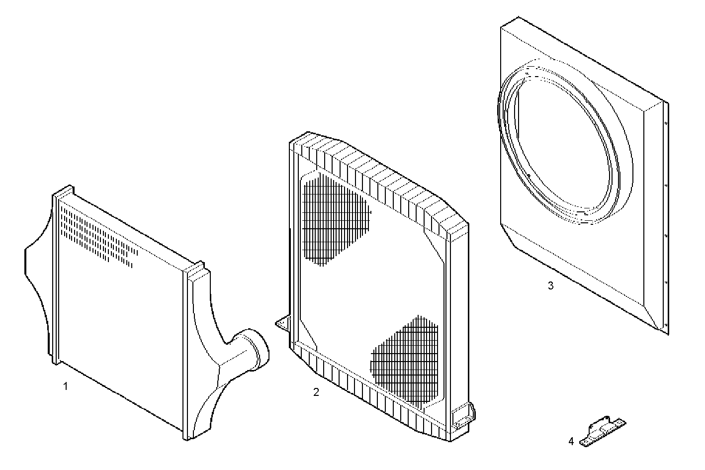 RADIATOR - C13ENTX20.00A005 CURSOR 13 - TIER 3 parts diagram