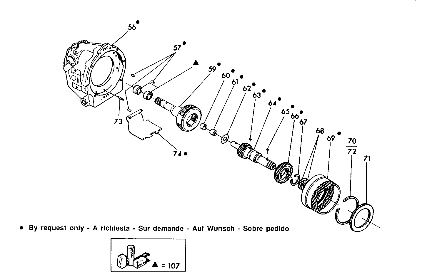MARINE GEAR - 8041M08.01 8041M08 parts diagram