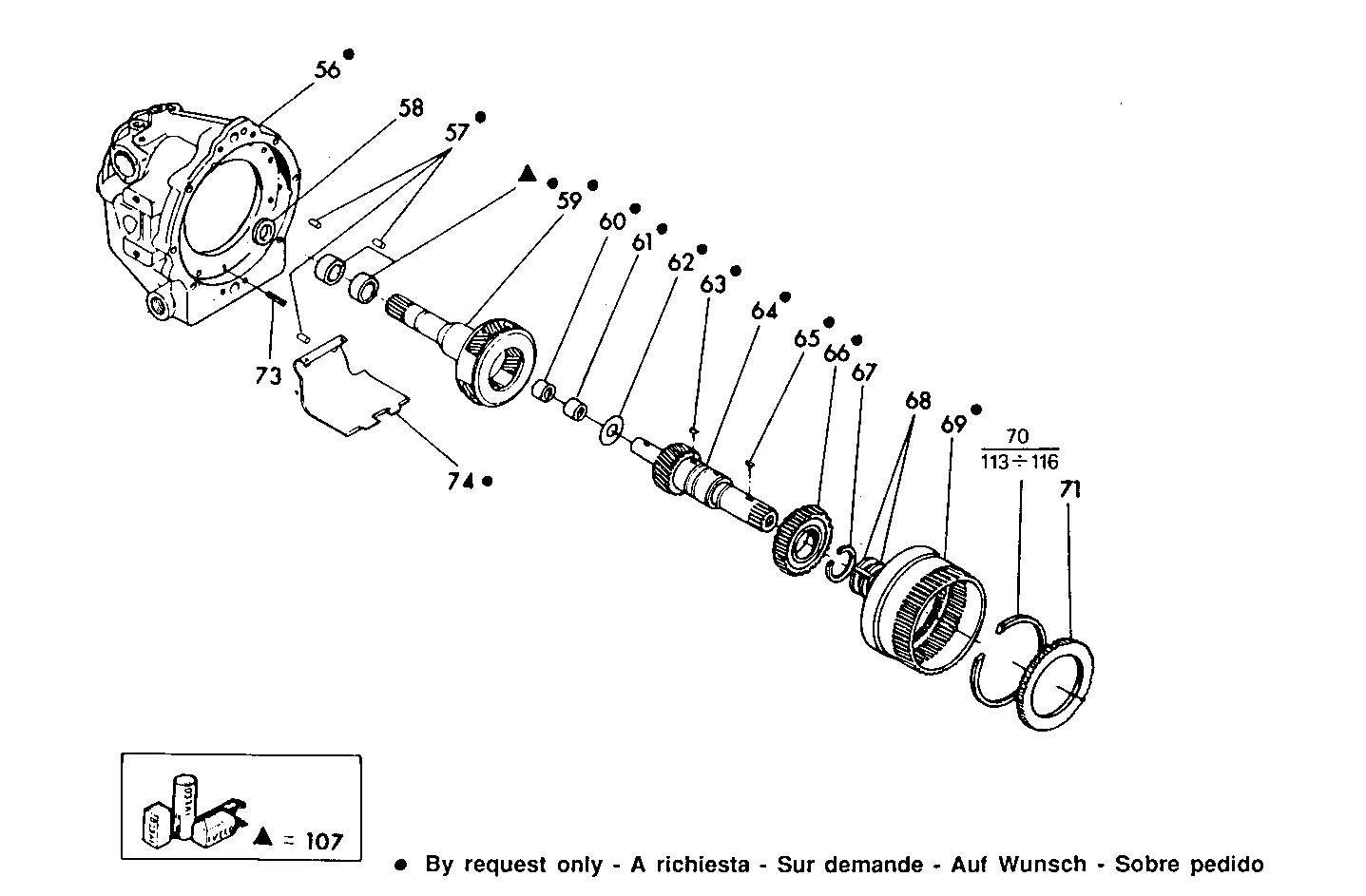 MARINE GEAR - 8041M08.01 8041M08 parts diagram