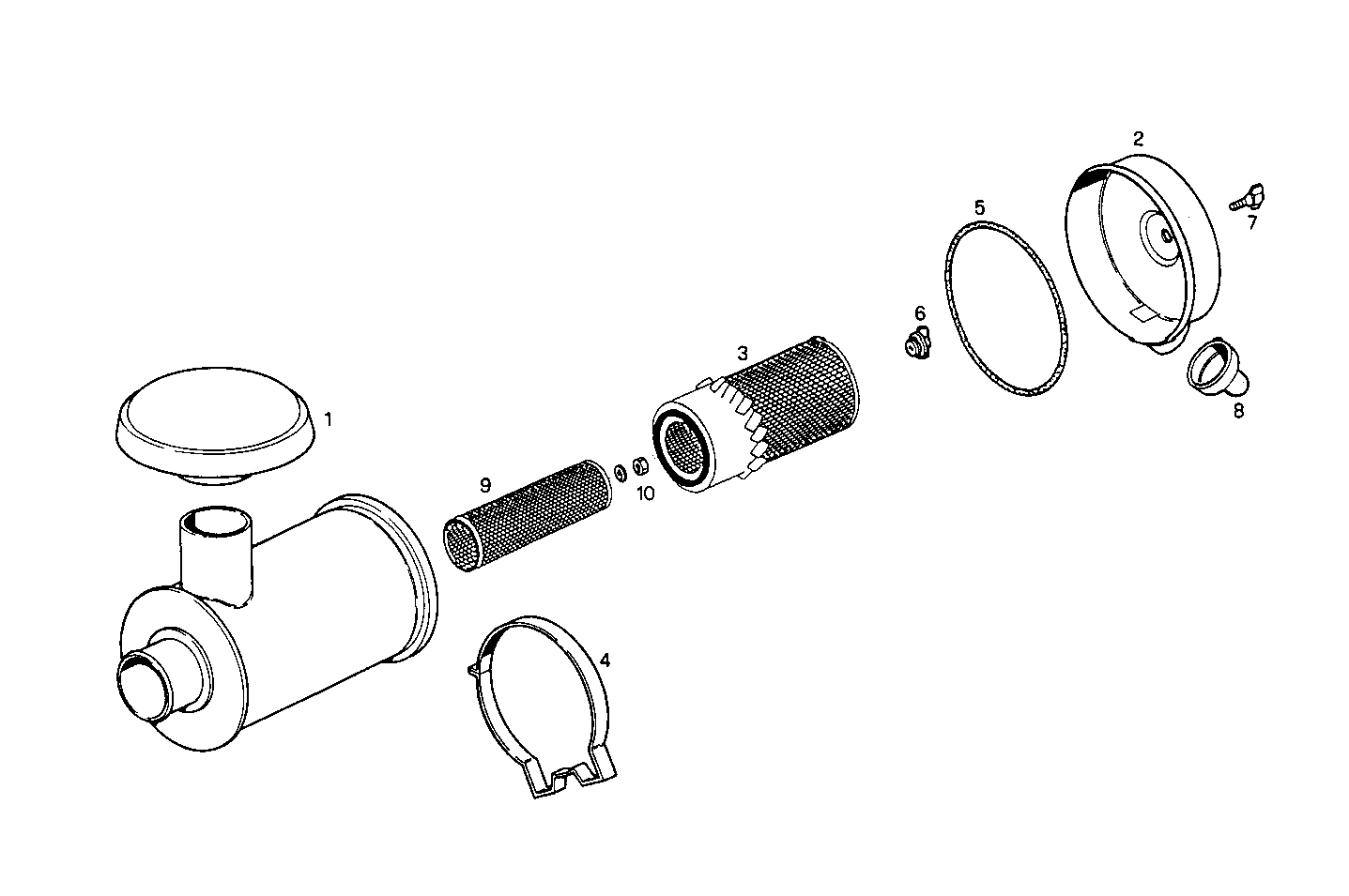 DRY AIR CLEANER - 8361SRI12.00A800 8361SRI12 parts diagram